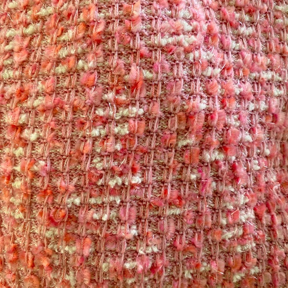 Escada Tweed Jacket Size 44 Pink White Metallic Elegant Barbiecore Elegant - Picture 6 of 11